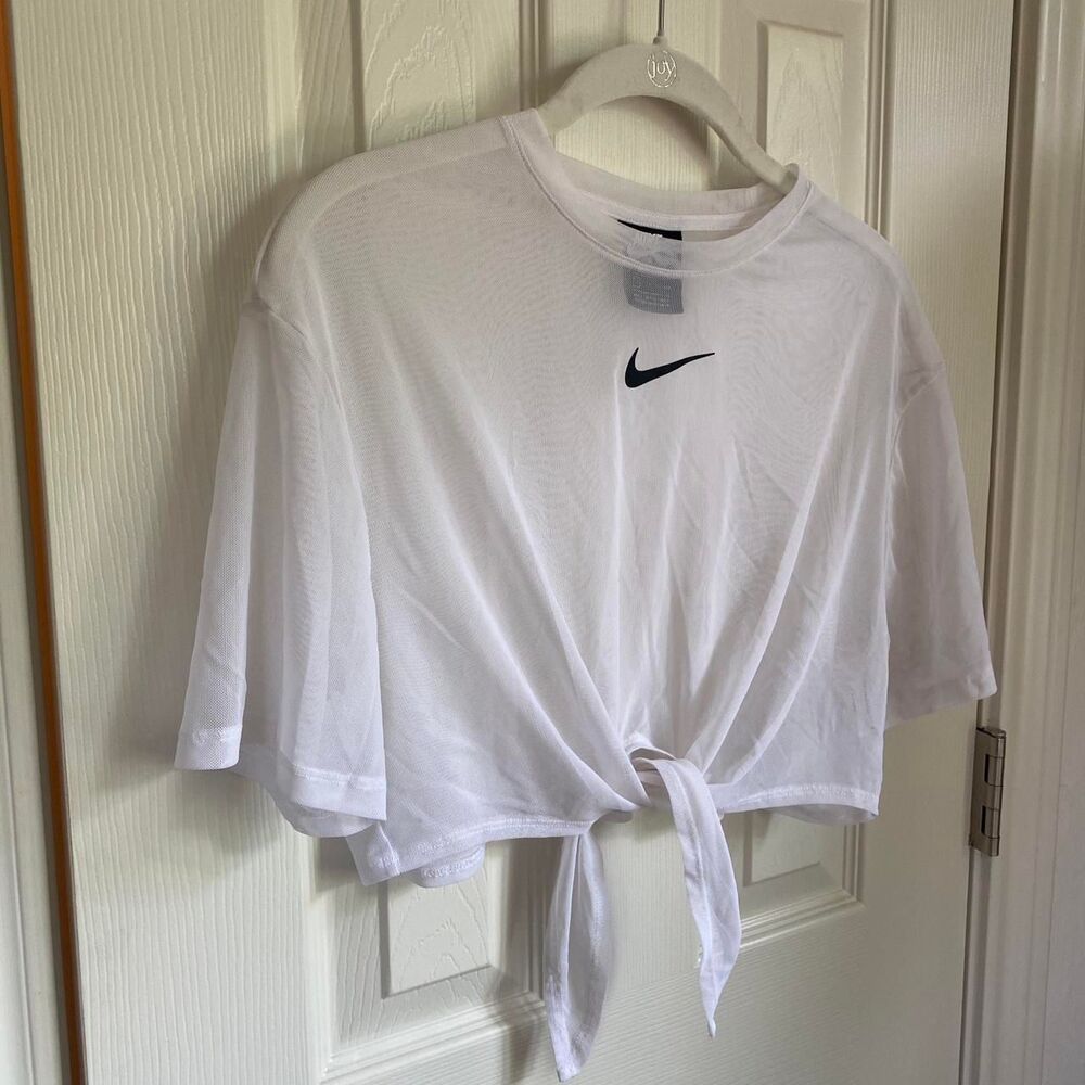 Nike Women's White Crop-top
